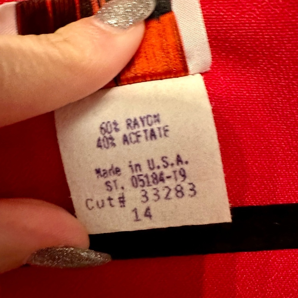 NWT Vintage Sequel Red Blazer with Black Accents Size 14 - Picture 4 of 6